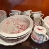 Wedgwood Etruria England Red Transferware Dinnerware Service - 3