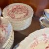 Wedgwood Etruria England Red Transferware Dinnerware Service - 9