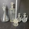 Assorted of Cut Glass Cruets with Stoppers - 4