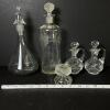 Assorted of Cut Glass Cruets with Stoppers - 5