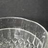 Vintage Pressed & Etched Glass Dessert Bowls, Cups, and Footed Bowl with Ladle - 2