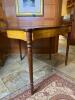 Antique Heppelwhite Sheraton Drop-Leaf Game Table in Federal Style c. 1800