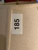 Brass Floor Lamp With Engraved Base And Fabric Shade - 9