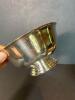 Small Reed & Barton Silver and Orange Enamel Footed Bowl - 3