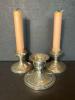 Trio of Weighted Sterling Silver Candlesticks