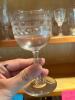 Etched Glass Stemware in Mixed Vintage Styles - 3