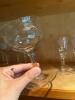 Etched Glass Stemware in Mixed Vintage Styles - 7