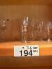 Etched Glass Stemware in Mixed Vintage Styles - 8