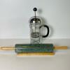 Bonjour 8 Cup French Press and Green Marble Rolling Pin
