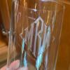 Monogrammed Glass Punch Bowl, Plates, and Glasses Set - 2