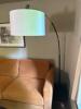 Modern Arc Floor Lamp With Drum Shade - 2
