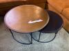 Knurl Nesting Metal Coffee Tables