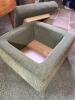Corduroy Upholstered Storage Ottoman