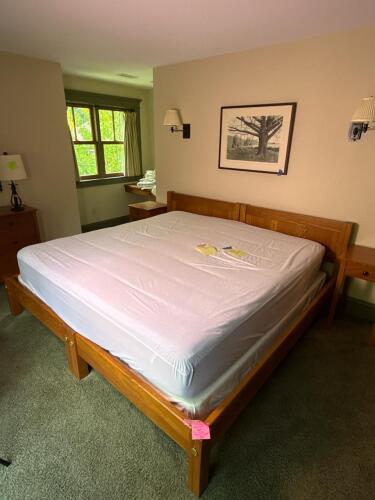 Pair of Mission-Style Twin Wooden Bed Frames