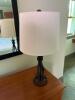 Iron Table Lamp With Drum Shade - 2