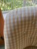 Upholstered Club Chair in Gingham-Style Fabric - 3