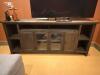 Rustic-Style Wooden Entertainment Console Cabinet - 2