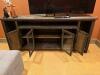 Rustic-Style Wooden Entertainment Console Cabinet - 3