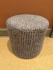Chunky Knit Round Pouf Ottoman