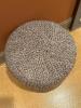Chunky Knit Round Pouf Ottoman - 2