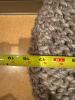 Chunky Knit Round Pouf Ottoman - 6