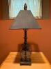Glass and Metal Table Lamp in Transitional Style - 2