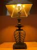 Glass and Metal Table Lamp in Transitional Style - 3