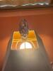 Glass and Metal Table Lamp in Transitional Style - 5