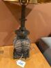 Glass and Metal Table Lamp in Transitional Style - 9