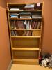 Tall Oak-Style Bookcase with Adjustable Shelves - 2