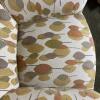 Armchair With Leaf Pattern & Two Matching Pillows - 5