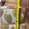 Upholstered Slipper Chair in Retro-Style Leaf Pattern - 9