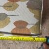 Upholstered Slipper Chair in Retro-Style Leaf Pattern - 11