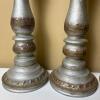 Two Silver-Tone Candlesticks and Monkey Motif Candlestick - 3