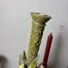 Two Silver-Tone Candlesticks and Monkey Motif Candlestick - 7