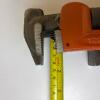 Vintage Wood Handle Pipe Wrench & Metal Pipe Wrench - 5