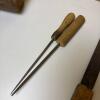 Vintage Wood Mallet, Heller Flat File & Round Files - 4