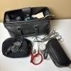 Vintage Leathe Doctor's Bag With Instruments & Supplies
