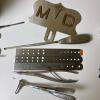 Vintage Leathe Doctor's Bag With Instruments & Supplies - 7