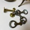Brass Footman Trivet, Chamberstick, & Hardware - 6