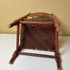 Rustic Wooden Doll's Armchair With Woven Seat - 4