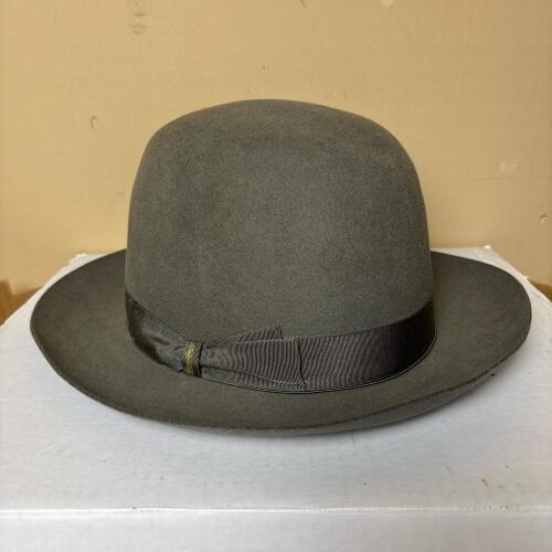 Borsalino Grey Felt Fedora Hat, Made in Italy
