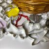 Vintage Cookie Cutters, Baking Utensils, and Embossed Rolling Pin - 6