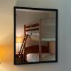27" x 33" Black Metal Framed Wall Mirror