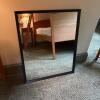 27" x 33" Black Metal Framed Wall Mirror - 2