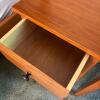 Pair of Narrow Wood One-Drawer Side Tables - 3