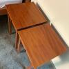 Pair of Narrow Wood One-Drawer Side Tables - 4