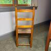 Ladder-Back Side Chair With Woven Rush Seat - 4