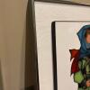 21" x 21" Joe Tripetti &ldquo;Pleasant Peasants&rdquo; Silver Cloisonn&eacute; Enamel Artwork - 7