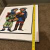 21" x 21" Joe Tripetti &ldquo;Pleasant Peasants&rdquo; Silver Cloisonn&eacute; Enamel Artwork - 11